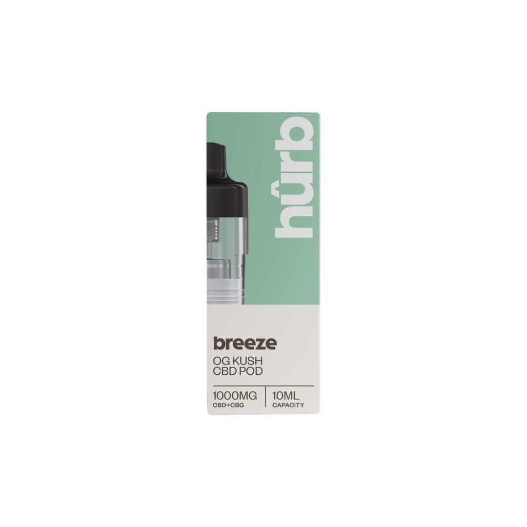 Hurb Breeze CBD 1000mg Pre-filled Pod 10ml