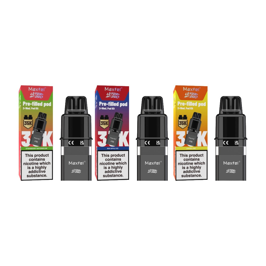 20mg Maxfel Ultra Pro Replacement Prefilled Pods 17500 Puffs Vape Squared 20mg Maxfel Ultra Pro Replacement Prefilled Pods 17500 Puffs Vape Squared