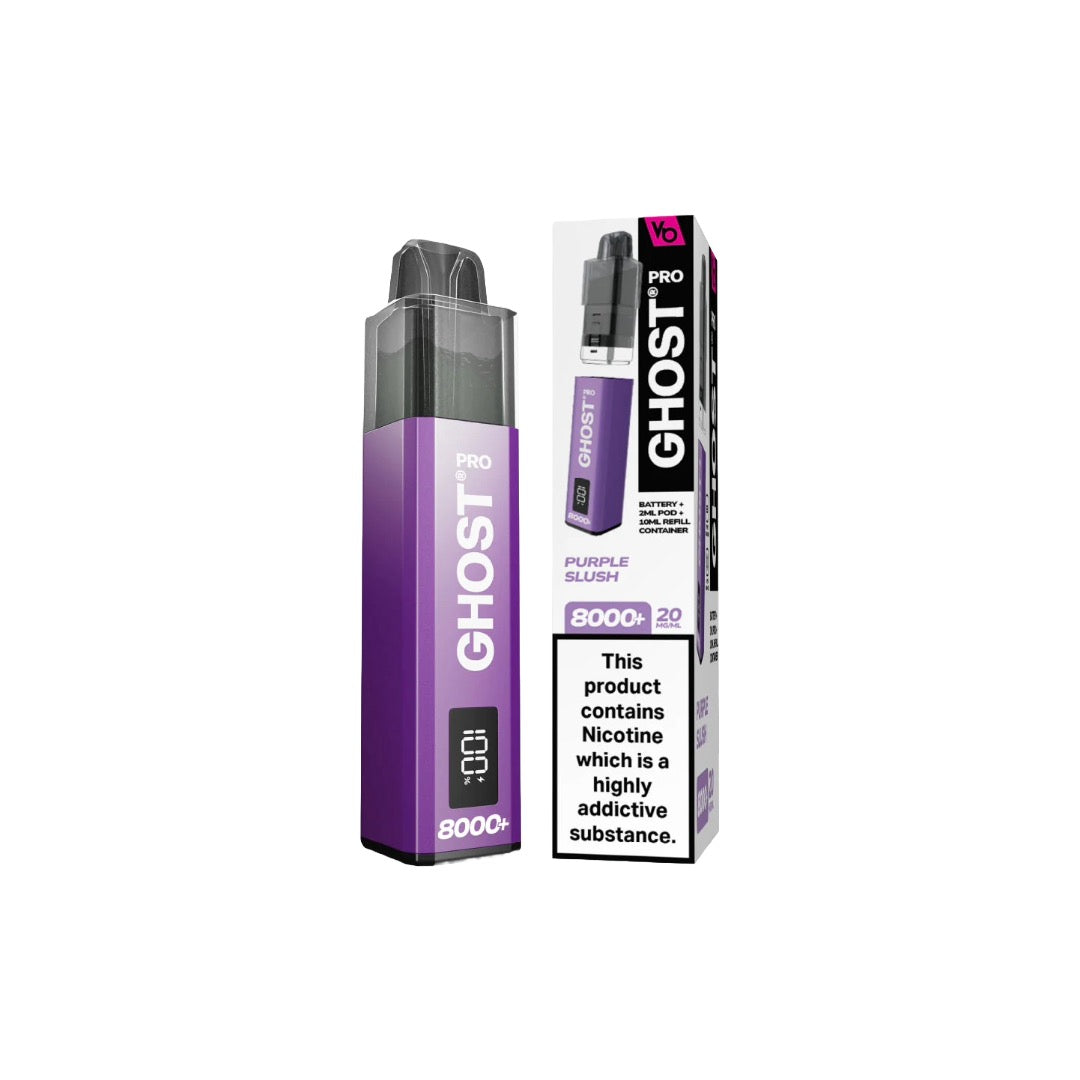 20mg Vapes Bar Ghost Pro 8000+ Puffs Prefilled Pod Vape Kit