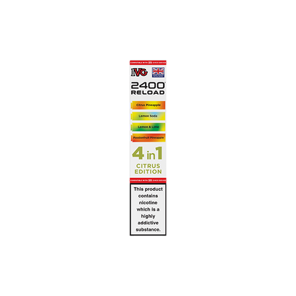 20mg IVG 2400 Reload Prefilled Pods 2ml 2400 Puffs - 4 Pcs