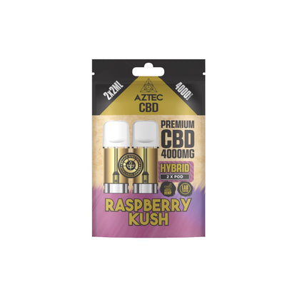 Aztec CBD 4000mg Broad Spectrum CBD Pods 2ml 4000 Puffs - 2 Pcs