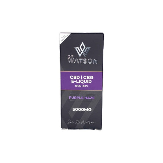Dr Watson 5000mg CBD E-Liquid Purple Haze - 10ml