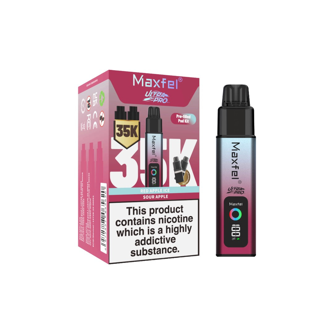 Maxfel Ultra Pro 35k Puffs Prefilled Vape Pod Kit Vape Squared Maxfel Ultra Pro 35k Puffs Prefilled Vape Pod Kit Vape Squared