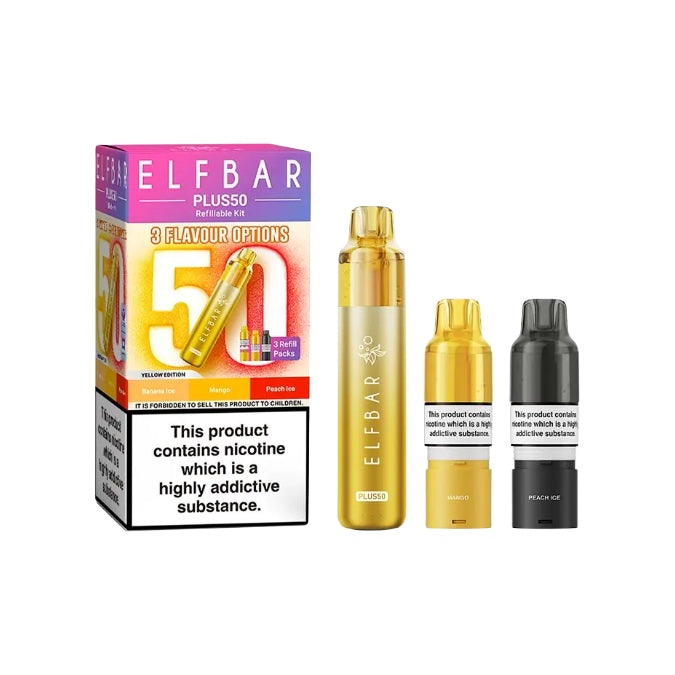 Elf Bar Plus50 Prefilled 50K Pod Vape Kit Vape Squared Elf Bar Plus50 Prefilled 50K Pod Vape Kit Vape Squared
